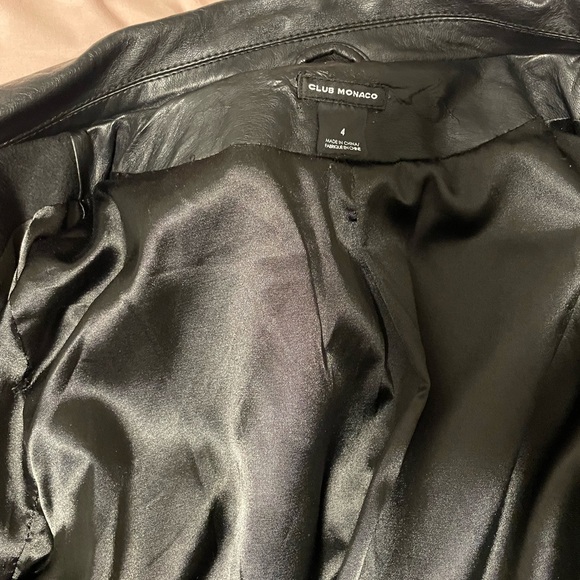 Club Monaco Leather Jacket - Picture 7 of 11